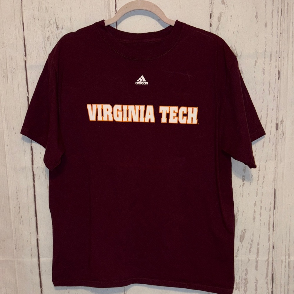 Adidas Maroon Virginia Tech Tee